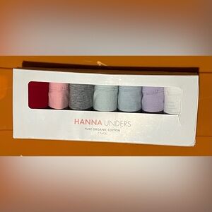 Hanna Andersson Classic Unders Organic Cotton Underwear 7-Pack - NIB